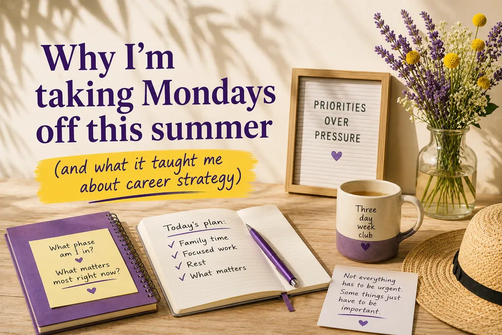 Why I’m taking Mondays off this summer (and what it taught me about career strategy)